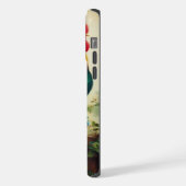 かわいい田舎風/ヴィンテージ風の雄鶏 iPhoneケース (左側面)