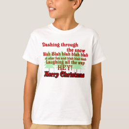 かわいい男おもしろいの子のクリスマス Tシャツ