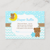 かわいい男の子おむつラッフル エンクロージャーカード (正面)