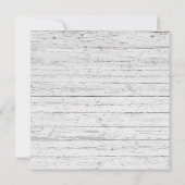 かわいい男の子が弓を結び木の素朴ベビーシャワー 招待状 (裏面)