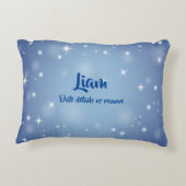 かわいい男の子で文字を変えられる アクセントクッション (裏面)