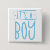 かわいい男の子のお祝い 缶バッジ (正面)