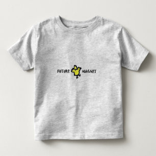 かわいい男の子のための未来の雛マグネット トドラーTシャツ
