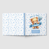 かわいい男の子のシャワーのゲストブックにサイン ゲストブック (全面)