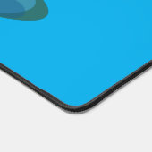 かわいい男の子のセーラーと犬のボートの漫画 デスクマット (コーナー)