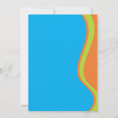 かわいい男の子のプールを囲んでのパーティのバースデーパーティ招待状 招待状 (裏面)