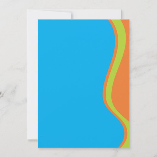 かわいい男の子のプールを囲んでのパーティのバースデーパーティ招待状 招待状 (裏面)