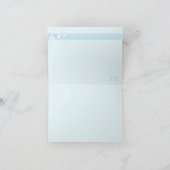 かわいい男の子の告知 サンキューカード (内部)