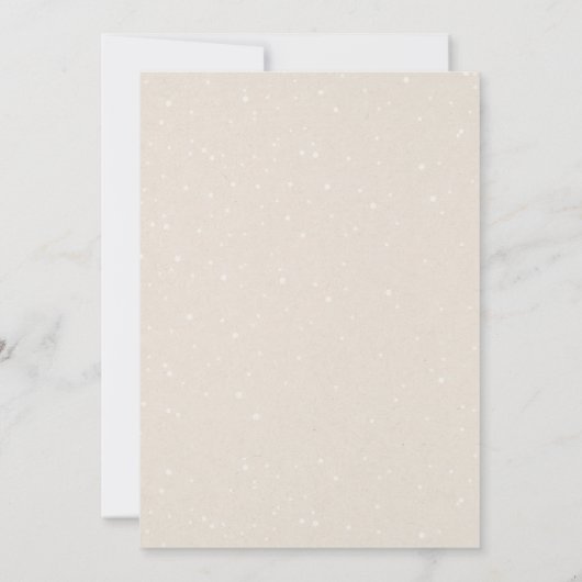 かわいい男の子の天使の洗礼の招待 招待状 (裏面)