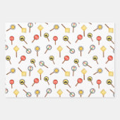 かわいい男の子の建築ビルダーの交通車両 ラッピングペーパーシート (正面)