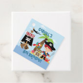 かわいい男の子の海賊パーティー フェイバータグ (インサイチュ)