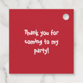 かわいい男の子の海賊パーティー フェイバータグ (裏面)