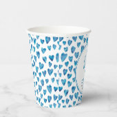 かわいい男の子の赤ちゃんシャワーハート 紙コップ (右)