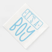 かわいい男の子の赤ちゃんシャワーペーパーナプキン (コーナー)