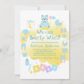 かわいい男の子の赤ちゃんシャワー招待状 招待状 (正面)