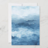 かわいい男の子の赤ちゃん航海のシャワー 招待状 (裏面)