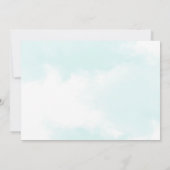 かわいい男の子の飛行機テーマ2nd誕生日パーティー写真 招待状 (裏面)