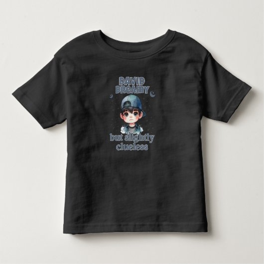 かわいい男の子は夢を見たが、わずかに無知 トドラーTシャツ (正面)