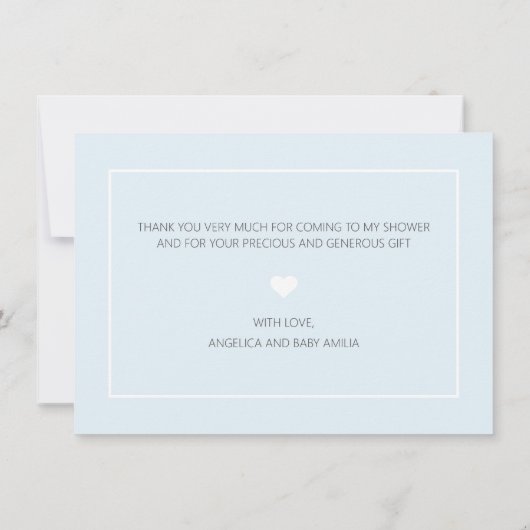 かわいい男の子は青いグリッター|の写真感謝していしています 案内状 (裏面)