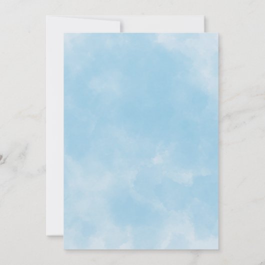 かわいい男の子カウボーイ赤ちゃんシャワー招待状 招待状 (裏面)