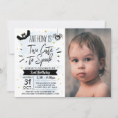 かわいい男の子ハロウィーン2回目の誕生日 招待状 (正面)