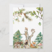 かわいい男の子ベビーシャワー招待状 招待状 (裏面)