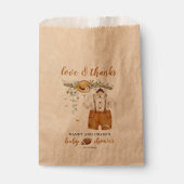 かわいい男の子ボホサッカー水の色ベビーシャワー フェイバーバッグ (正面)