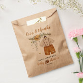 かわいい男の子ボホサッカー水の色ベビーシャワー フェイバーバッグ (封をした状態)