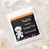 かわいい男の子ミイラのハロウィーンの衣装パーティー フェイバーバッグ (クリップ留めされた状態)