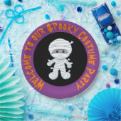 かわいい男の子ミイラのハロウィーンの衣装パーティー ペーパープレート (パーティー)