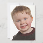 かわいい男の子ロックスター誕生日パーティー写真 招待状 (裏面)