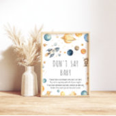 かわいい男の子宇宙はベビーゲームを言わない ポスター