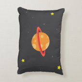 かわいい男の子宇宙ロケット子供部屋インテリア アクセントクッション (裏面(縦))