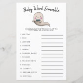 かわいい男の子幽霊ベビー単語スクランブルゲーム (正面)