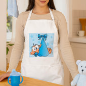 かわいい男の赤ちゃんおしゃぶり スタンダードエプロン