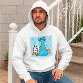 かわいい男の赤ちゃんおしゃぶり パーカ