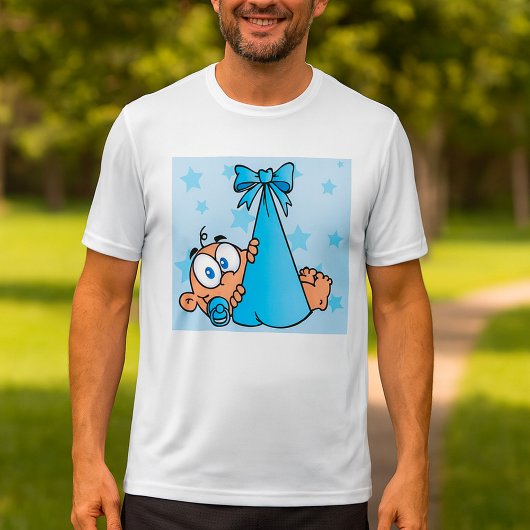 かわいい男の赤ちゃんおしゃぶり Tシャツ