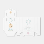 かわいい男の赤ちゃんと彼の携帯ベビーシャワー フェイバーボックス (折り畳みなし)