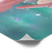 かわいい男の赤ちゃんの手ファンタジー ポスター (角)