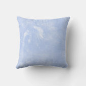 かわいい男の赤ちゃんの足跡の誕生の発表 クッション (裏面)