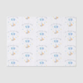 かわいい男の赤ちゃんキツネとバルーン 薄葉紙 (正面)