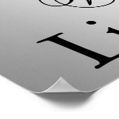 かわいい男の赤ちゃんシャワーのバナー ポスター (角)