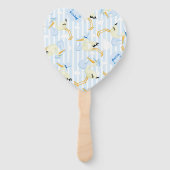 かわいい男の赤ちゃんシャワーブルー ハンドファン (裏面)