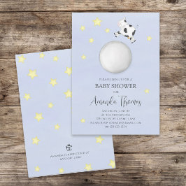 かわいい男の赤ちゃんシャワー子供部屋韻テンプレート 招待状