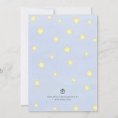 かわいい男の赤ちゃんシャワー子供部屋韻テンプレート 招待状 (裏面)