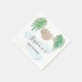 かわいい男の赤ちゃんスロスベビーシャワー スタンダードカクテルナプキン (角)