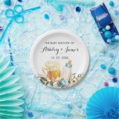 かわいい男の赤ちゃんブルーイング青い応援ベビーシャワー ペーパープレート (パーティー)