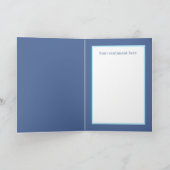 かわいい男の赤ちゃんプリンス最初の誕生日追加気持ち カード (内部)