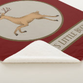 かわいい男の赤ちゃんリトルバック追加文字 シェルパブランケット (3/4)