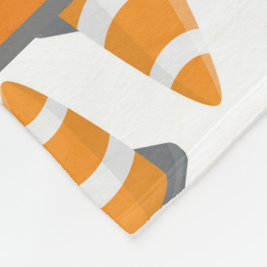 かわいい男の赤ちゃん建築の名前の追加 フリースブランケット (角)